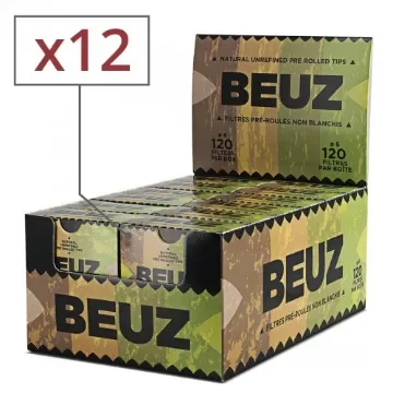 Beuz - Set of 12 Pre-Rolled Cardboard Filters - 1440 Filters product image