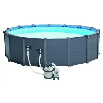 INTEX - Graphite Gray Panel Pool Set 4.78m x 1.24m - 26384 product image