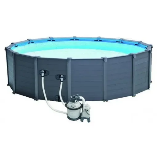 INTEX - Graphite Gray Panel Pool Set 4.78m x 1.24m - 26384 product image