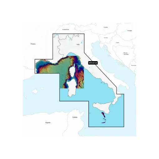 Navionics - Platinum+ Marine Chart - Central Mediterranean - NPEU012R product image