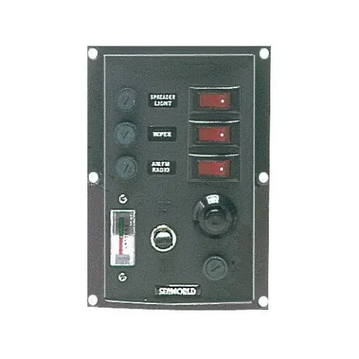 Osculati - Vertical Control Panel with 3 Rocker Switches - 14.103.35 product image