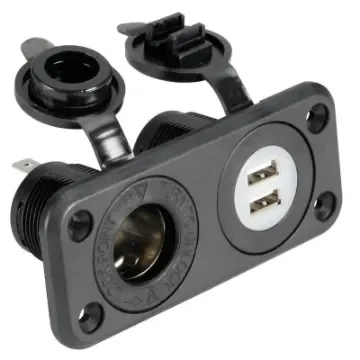 Osculati - Double USB Socket with Cigarette Lighter - 14.516.02 product image