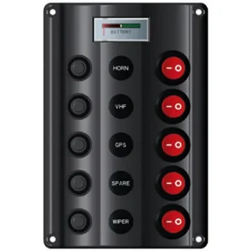 Osculati - Wave Electric Control Panel with 5 Switches - 14.104.07 product image