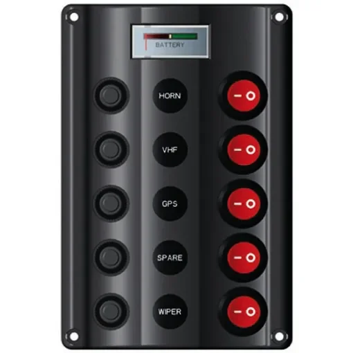 Osculati - Wave Electric Control Panel with 5 Switches - 14.104.07 product image
