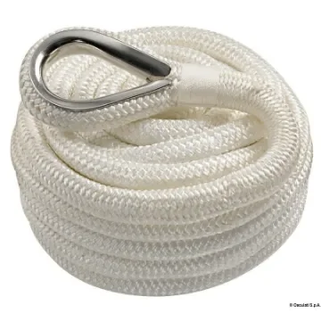 Osculati - White Soft Polyester Mooring Kit with Stainless Steel Terminal - 06.443.24 product image