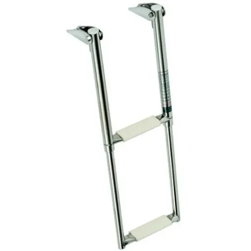 Osculati - Telescopic Platform Ladder with Non-Slip Steps - 49.540.04 product image