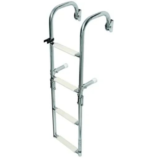 Osculati - Foldable Ladder AISI316 Stainless Steel 4 Steps - 49.572.04 product image