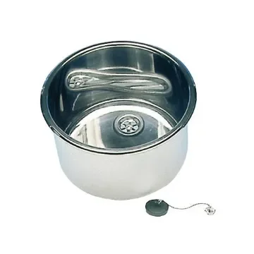Osculati - Round Stainless Steel Marine Sink 330x180 mm - 50.187.36 product image