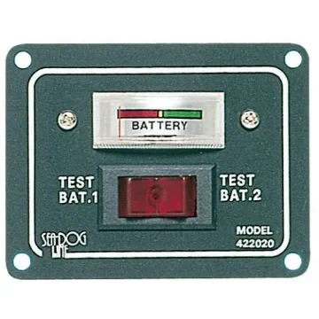 Osculati - 2-Battery Panel with Digital Tester - 14.100.05 product image