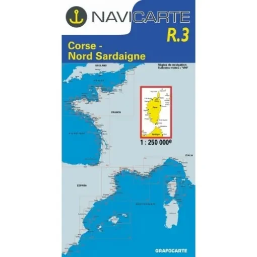 NAVICARTE - Nautical Chart for Northern Corsica & Sardinia - R3 product image