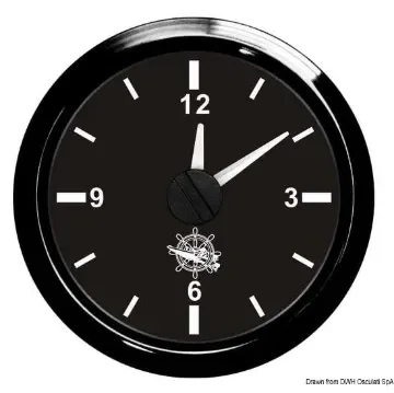 Osculati - Black Quartz Nautical Watch with Backlit Dial - 27.320.27 product image