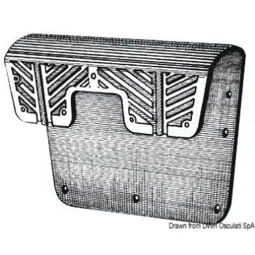 Osculati - Stern Protection Plate PVC Grey 400x280 mm - 47.764.00 product image