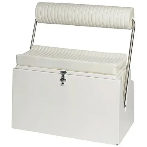 Osculati - Two-Place Ergonomic Boat Seat with Foldable Backrest - 48.415.02 product image