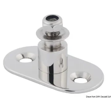 Osculati - Mounting Plate with Pivot for Eye Cylinders - Ø 8mm product image