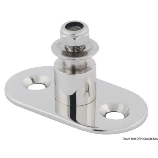 Osculati - Mounting Plate with Pivot for Eye Cylinders - Ø 8mm product image