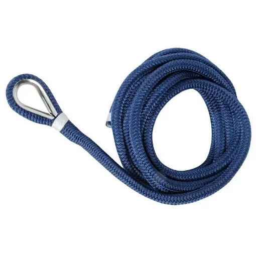 Osculati - Soft Blue Polyester Mooring Kit with Stainless Steel Terminal - 06.443.82 product image
