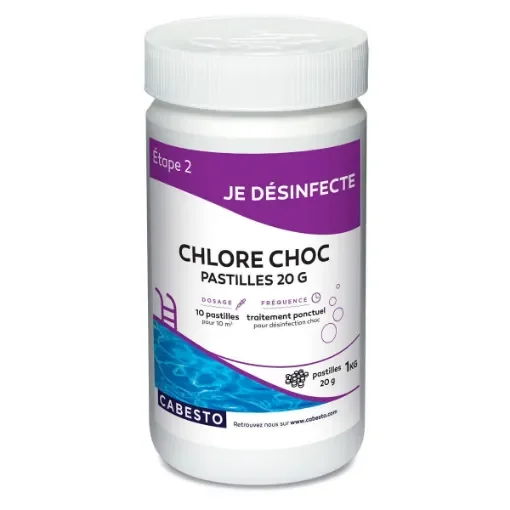 CABESTO - Chlore Choc Shock Chlorine Tablets 1kg product image