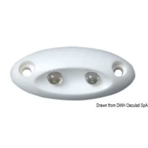 Osculati - Mini White Plastic LED Courtesy Light - 13.177.01 product image