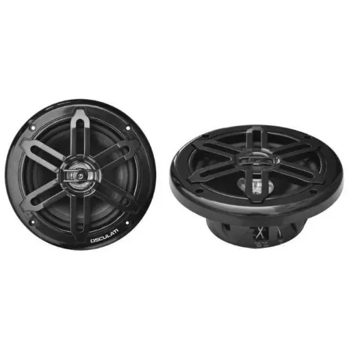 Osculati - Black Dual Cone Ultra Slim Marine Speakers - 29.742.02 product image