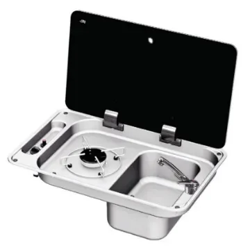 CAN - Single Burner Hob & Sink Unit with Glass Lid - FL1323 product image