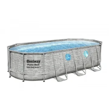 Bestway - Power Steel Swim Vista Oval Pool with Windows - 56977 / 23 product image