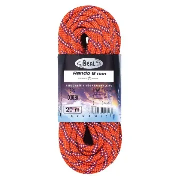 BEAL - RANDO 8MM Lightweight Twin Rope - BC08R.20.B product image