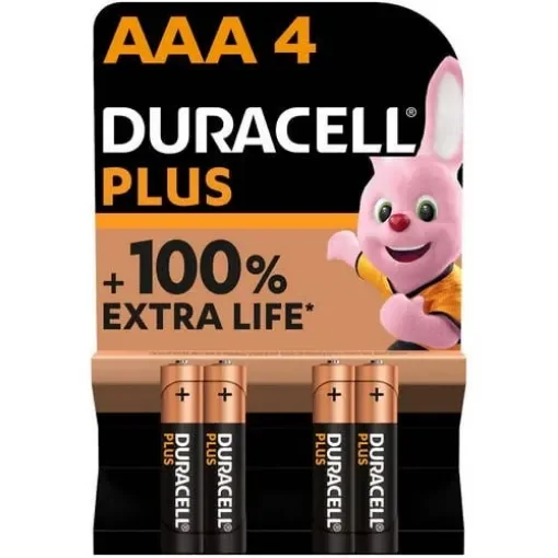 Duracell - AAA Alkaline Batteries with Long Shelf Life - MN2400B4 product image