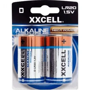 XXCELL - Alkaline D (LR20) Batteries - Blister Pack of 2 product image