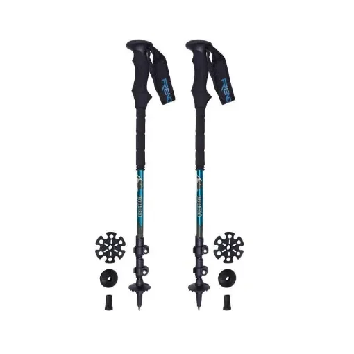 Frendo - Light Blue Eden Walking Stick Pair - Lightweight Trekking Poles product image