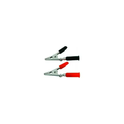 EUROMARINE - Insulated Alligator Clips 50mm Red/Black product image