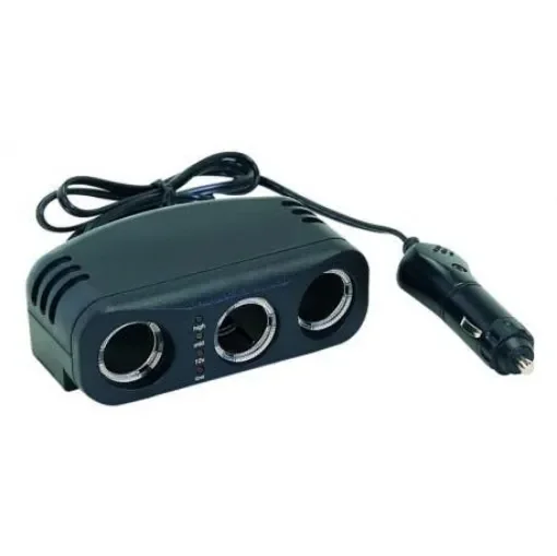 EUROMARINE - Triple Cigarette Lighter Socket with Voltage Indicators - VDM 000696 product image