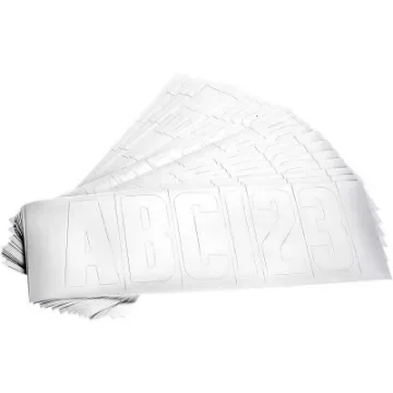 Attwood - Boat Registration Letter and Number Kit - 14141-7 (White) product image