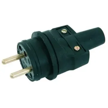 EUROMARINE - 16A 230V Rubber Male Plug - Waterproof Connector product image
