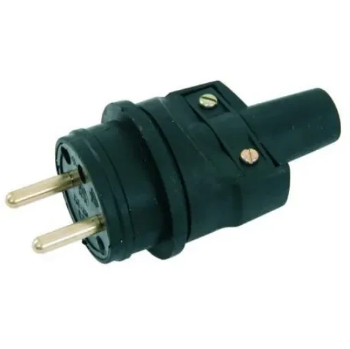 EUROMARINE - 16A 230V Rubber Male Plug - Waterproof Connector product image