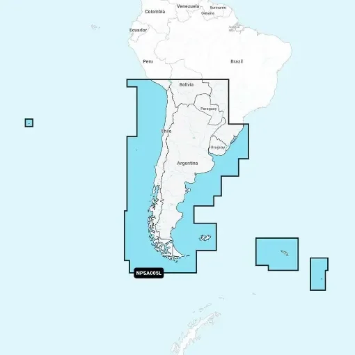 Navionics - Platinum+ Marine Chart for Chile & Argentina - 010-C1365-40 product image