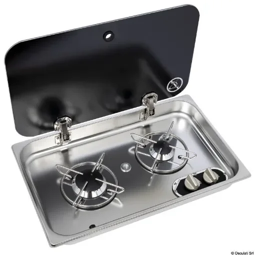 CAN - Stainless Steel Cooking Plan with Smoked Lid - Marine Use product image