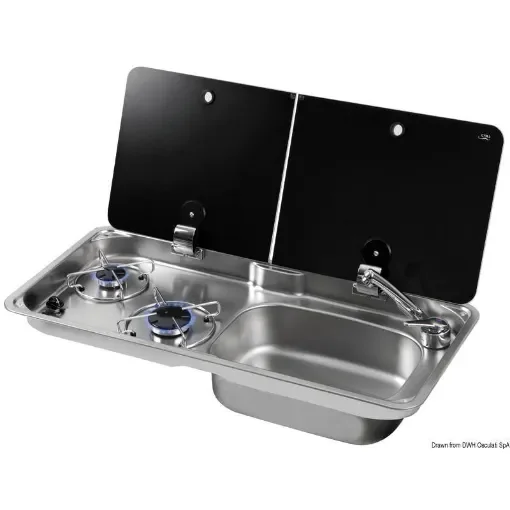 CAN - 2-Burner Gas Hob with Sink - FL1400 product image