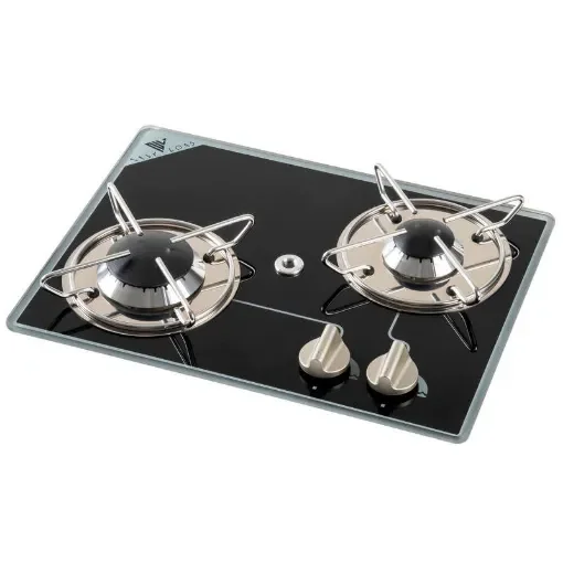 NAVY LOAD - Oblique 2-Burner Gas Hob - Cristal product image