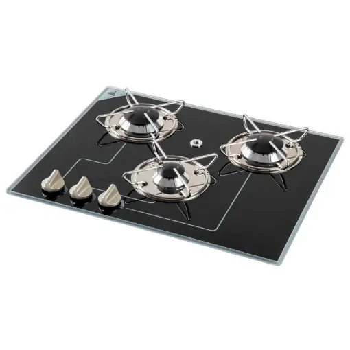 Osculati - Crystal Glass Gas Hob 3 Burners - 50.706.14 product image