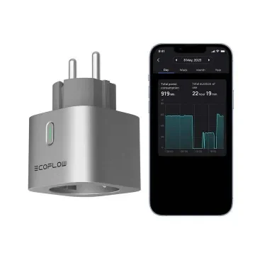 ECOFLOW - EcoFlow Smart Plug Wi-Fi Energy Monitor - EFA-SmartPlug-EU product image