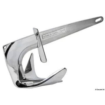 Osculati - 7.5 kg Stainless Steel Trefoil Anchor - Water-Resistant Closure Plate product image