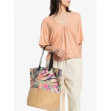 Roxy - Women's Tote Bag with Rope Handles - ERJBT03371 product image