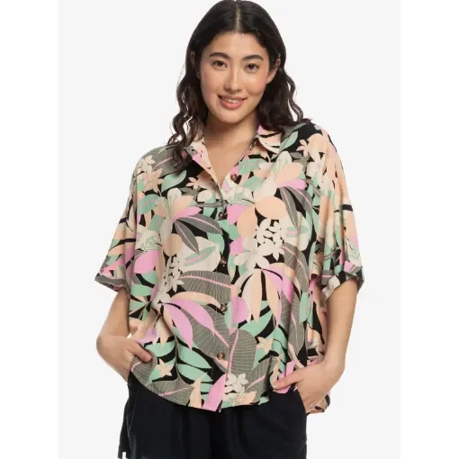 Roxy - Women's Beach Nostalgia Short Sleeve Shirt - ERJWT03614 product image