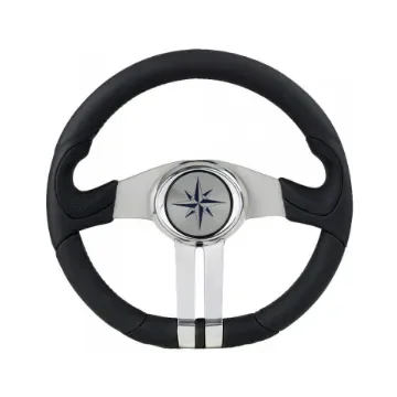 Osculati - Baltic Steering Wheel with Polyurethane Grip - 45.158.30 (Black Crown) product image