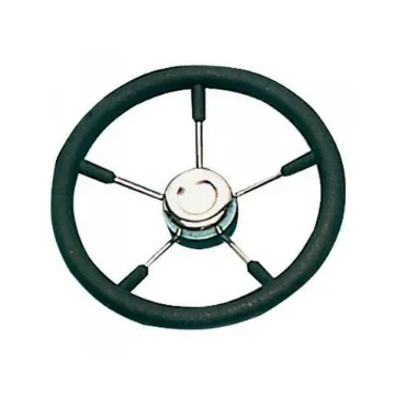 Osculati - White Polyurethane Steering Wheel with Stainless Steel Spokes - 45.137.03 product image