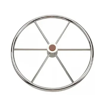 Osculati - Polished Stainless Steel 6-Spoke Steering Wheel - 45.164.60 product image