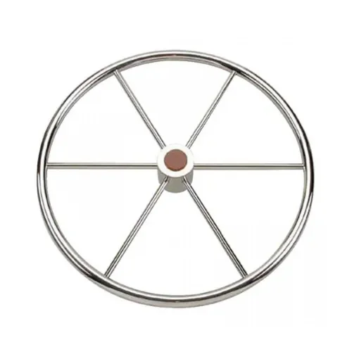Osculati - Polished Stainless Steel 6-Spoke Steering Wheel - 45.164.60 product image