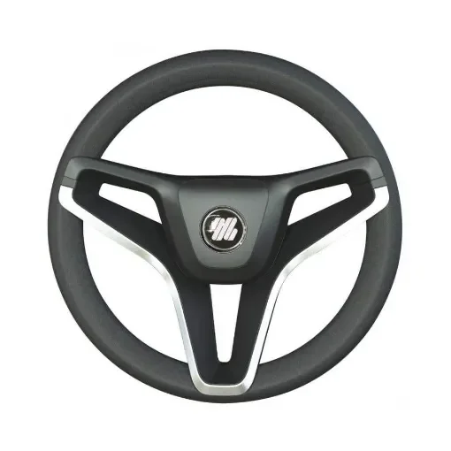 Ultraflex - Portofino 350mm Silver Steering Wheel - 45.388.01 product image