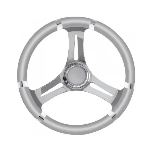 Osculati - Stainless Steel Steering Wheel with Polyurethane Grip - 45.137.01 product image