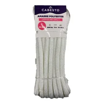 CABESTO - Flexible Mooring Rope with Eyelet - White product image